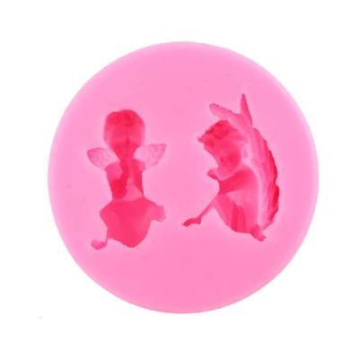 Molde De Silicona Dos Ángeles | Bartola Artística