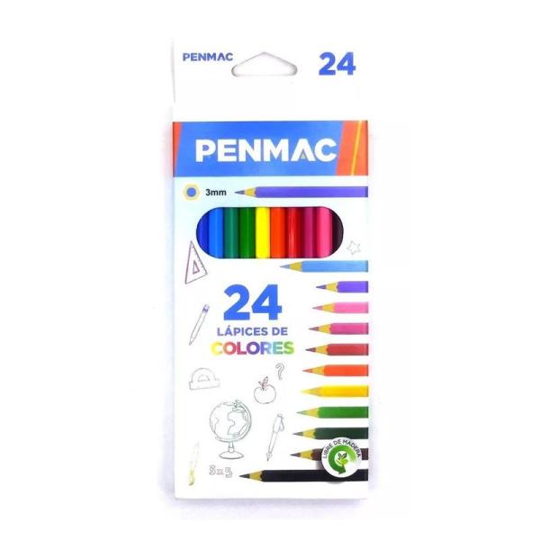 Lapices De Colores Penmac x24
