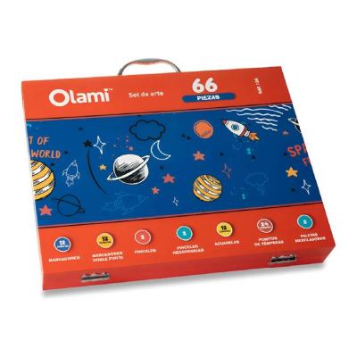 Valija De Arte Olami 66 Piezas (Azul) | Bartola Artística