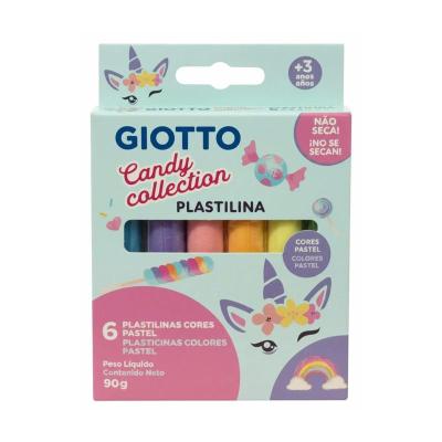 Plastilina Giotto X6 Colores Pastel Candy Escolar | Bartola Artística