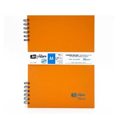 Cuaderno Anillado Titanio A4 Tapa Dura 60% Algodón 300 g x 20 Hojas | Bartola Artística