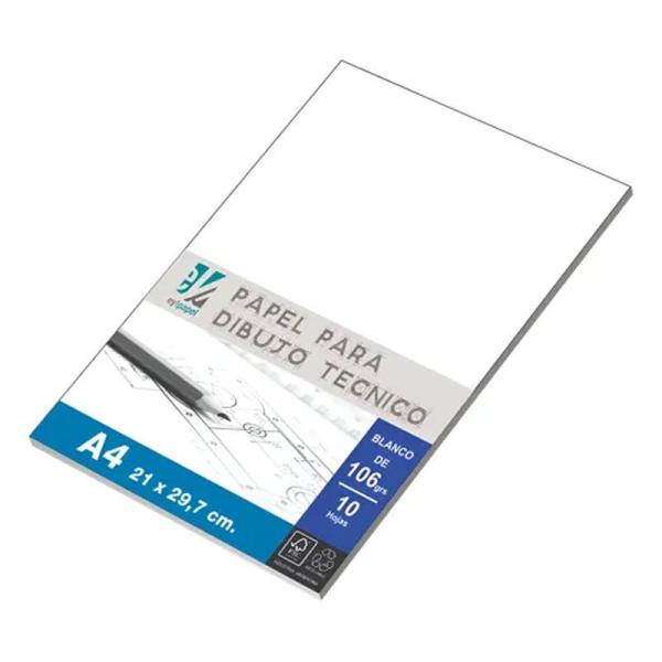 PAPEL PARA DIBUJO PLANTEC 106 G A4 X UNIDAD