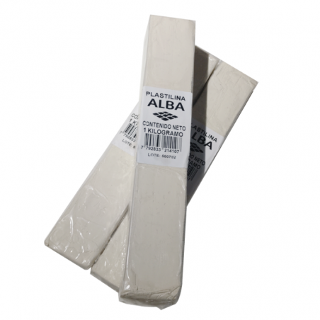 Plastilina Alba Blanca X 1 Kg