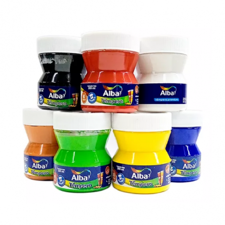Témpera Alba Premium Colores Clásicos X 100 ml