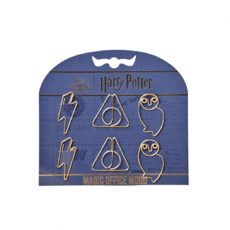 Paper Clips Con Forma Harry Potter Mooving X 6 Unidades