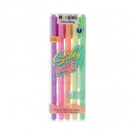 Roller Silky Pastel Tinta Gel Mooving X 5 Colores