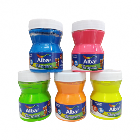 Témpera Premium Alba Colores Fluo X 100 ml