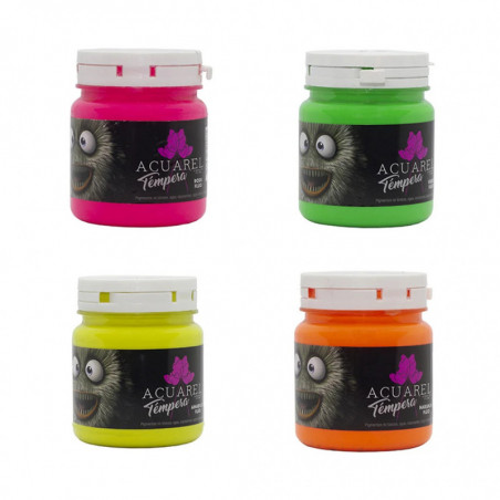 Tempera Acuarel Colores Fluo X 250 cc