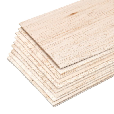 Plancha De Madera Balsa 6 Mm / 7.6 X 90 Cm