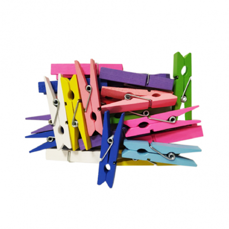 Broche De Madera Color Cbx 25 Mm