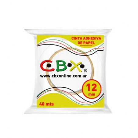 Cinta Papel Cbx 12 Mm X 40 Mts