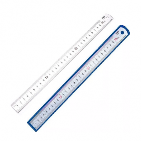 Regla Metálica Deli 30 Cm