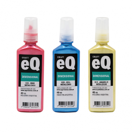 Pintura Dimensional Metalizado Eq X 40 cc