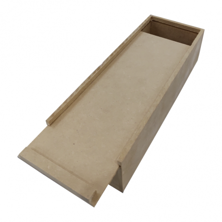Caja Cartuchera De Fibrofácil 11 X 30 X 7 Cm