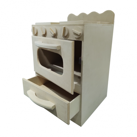 Cocina De Fibrofácil Grande Infantil