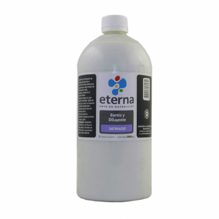 Barniz Y Diluyente Satinado Eterna X 1 Litro