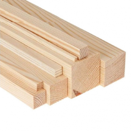 Varilla Cuadrada De Madera Dura x 1 Metro