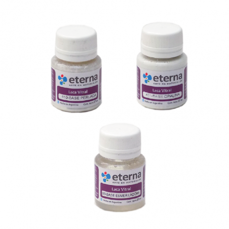 Laca Vitral Base Opalina, Perlada Y Esmerilada Eterna X 37 ml