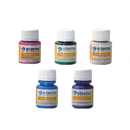 Pintura Para Tela Colores Perlados Eterna X 37 ml