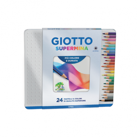 Lápices Supermina Lata Giotto X 24 Colores