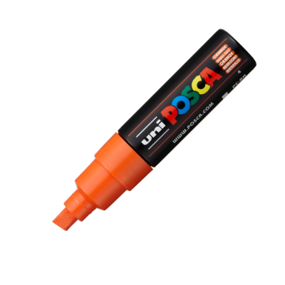 Marcador Posca PC-8K Punta Gruesa Biselada 8 mm | Bartola Artística
