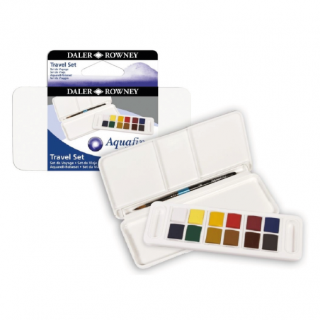 Acuarelas Aquafine Travel Set Daler X 12 Colores